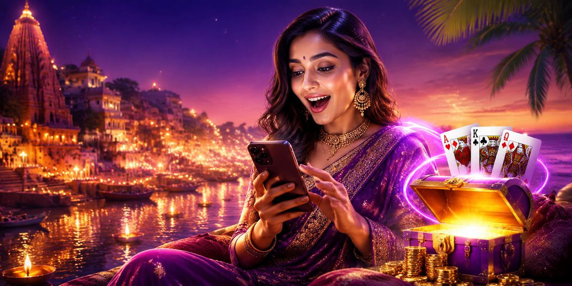 Evening cricket betting on devices near Varanasi ghats
